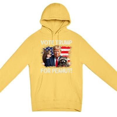 Vote Trump For Peanut The Squirrel Premium Pullover Hoodie