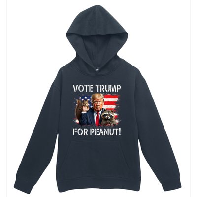 Vote Trump For Peanut The Squirrel Urban Pullover Hoodie