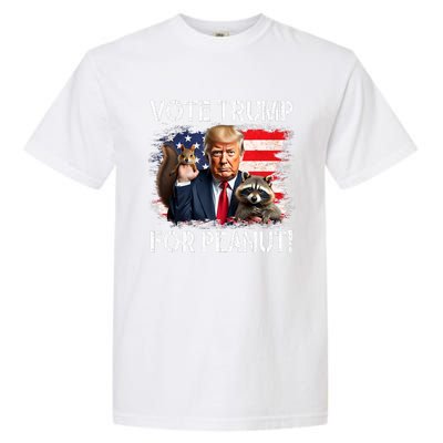 Vote Trump For Peanut The Squirrel Garment-Dyed Heavyweight T-Shirt