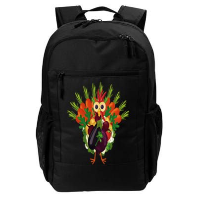 Vegan Thanksgiving Funny Vegetable Meatless Turkey Daily Commute Backpack