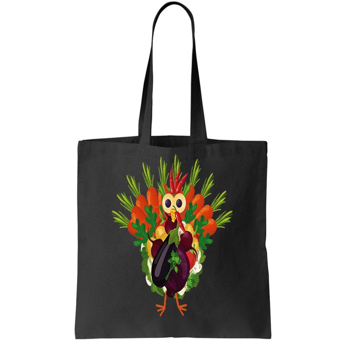 Vegan Thanksgiving Funny Vegetable Meatless Turkey Tote Bag