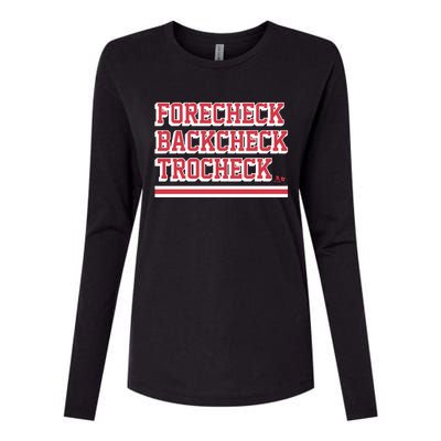 Vincent Trocheck Forecheck Backcheck Trocheck Womens Cotton Relaxed Long Sleeve T-Shirt