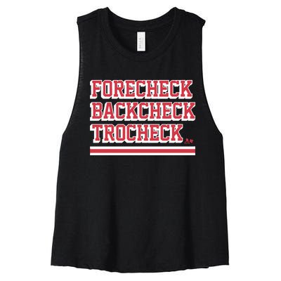 Vincent Trocheck Forecheck Backcheck Trocheck Women's Racerback Cropped Tank