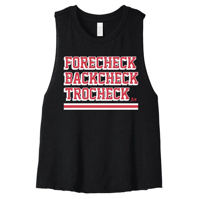 Vincent Trocheck Forecheck Backcheck Trocheck Women's Racerback Cropped Tank