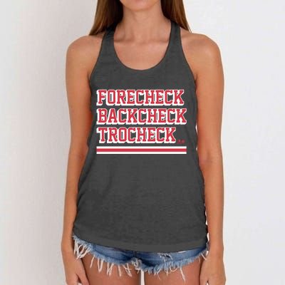 Vincent Trocheck Forecheck Backcheck Trocheck Women's Knotted Racerback Tank