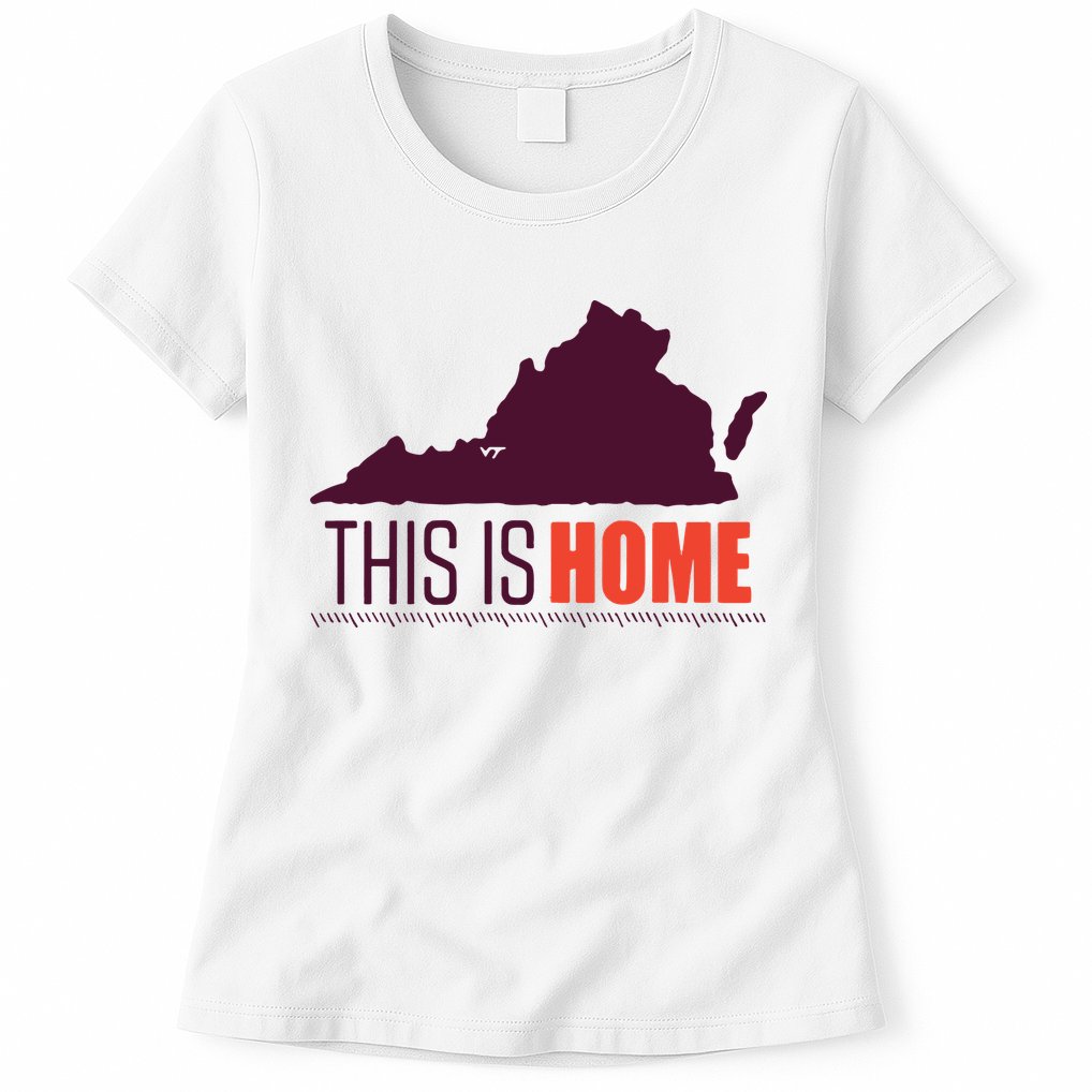Virginia Tech Football Win This Is Home Womens T-Shirt