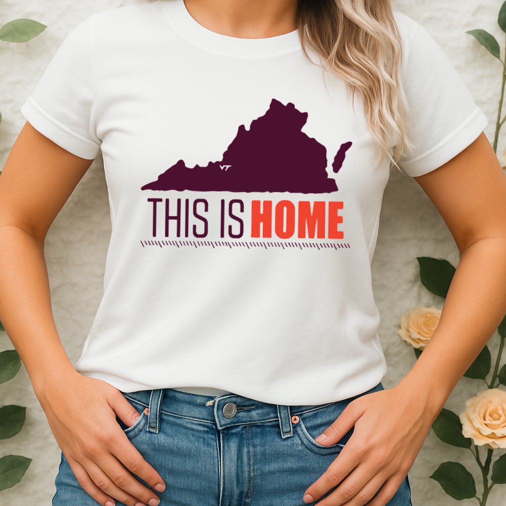 Virginia Tech Football Win This Is Home Womens T-Shirt