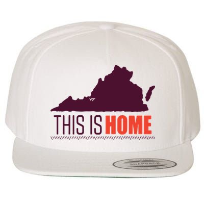 Virginia Tech Football Win This Is Home Wool Snapback Cap