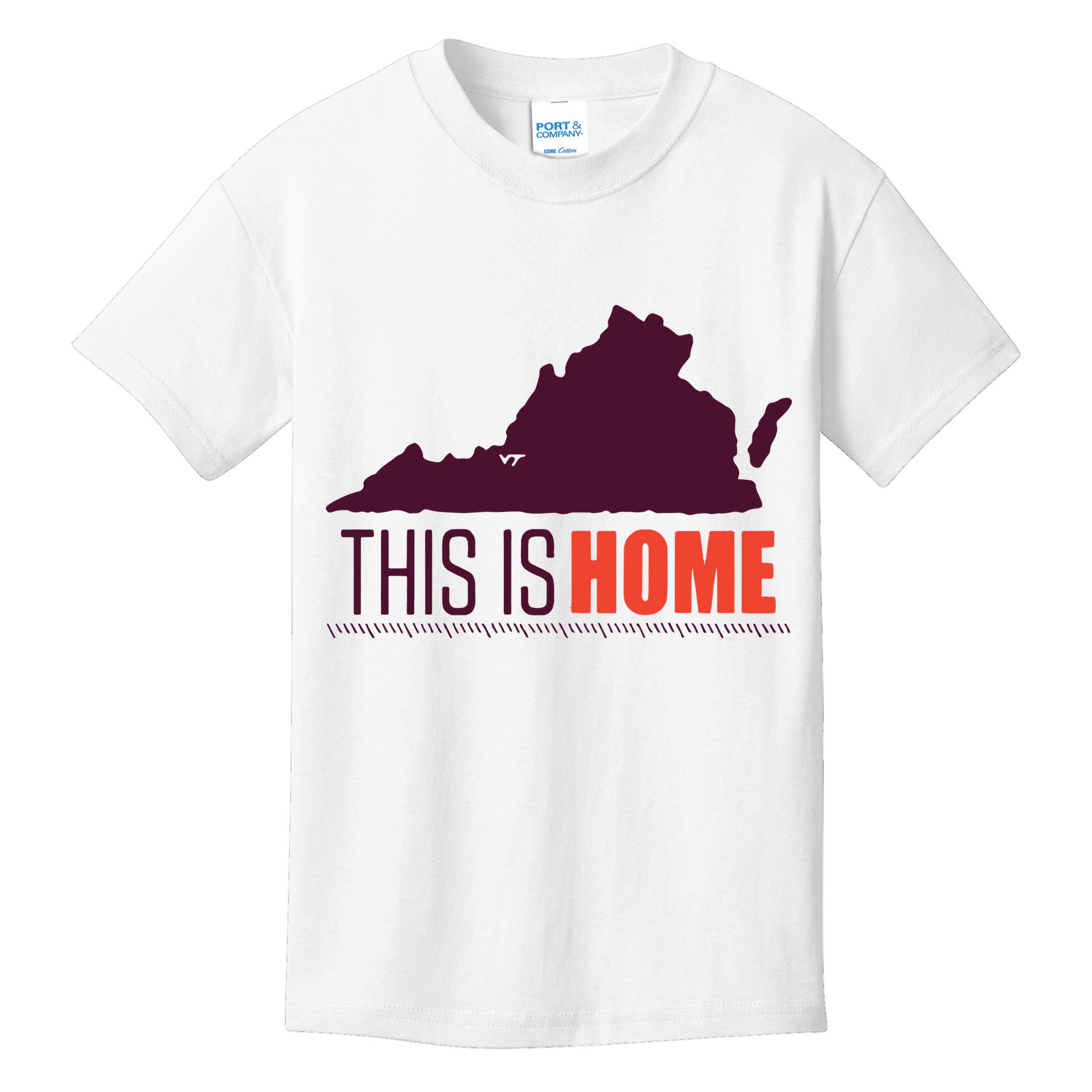 Virginia Tech Football Win This Is Home Kids T-Shirt