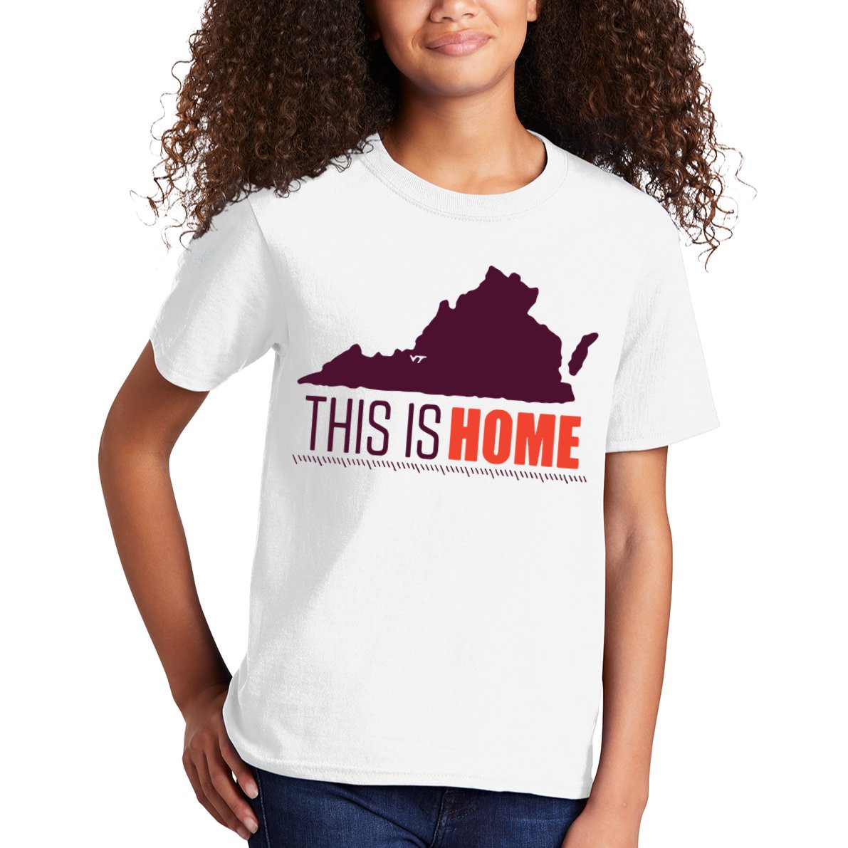 Virginia Tech Football Win This Is Home Kids T-Shirt