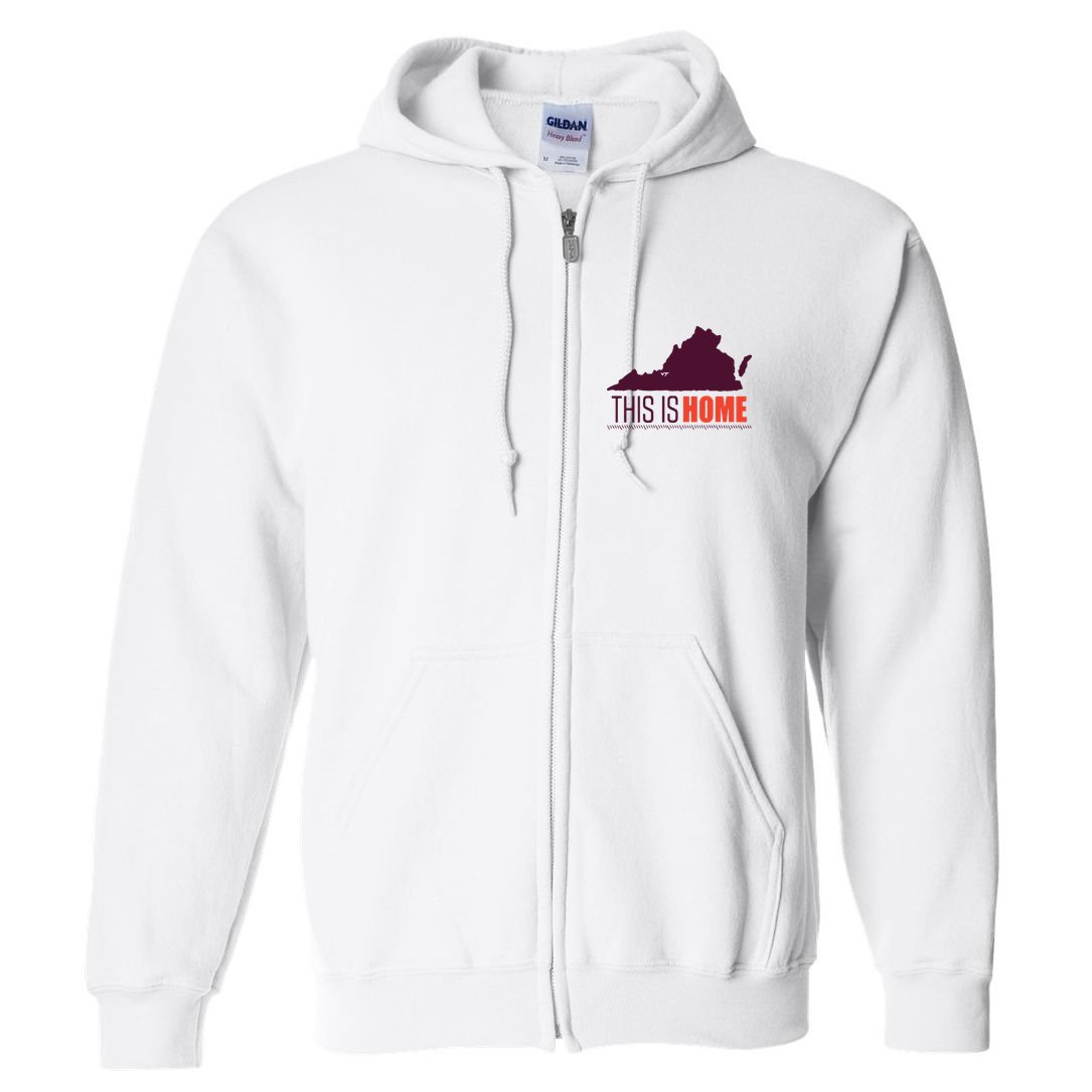 Virginia Tech Football Win This Is Home Full Zip Hoodie