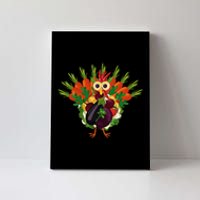 Vegan Thanksgiving Funny Vegetable Meatless Turkey Canvas