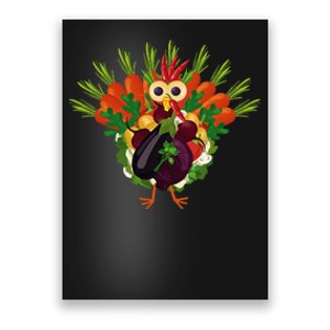 Vegan Thanksgiving Funny Vegetable Meatless Turkey Poster