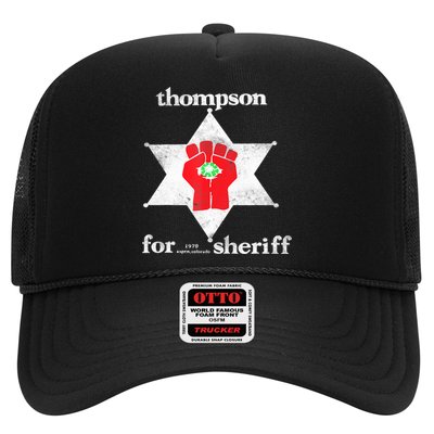 Vintage Thompsons For Sheriff Retro 1970 Distressed Tee Trucker Hat