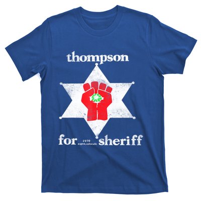 Vintage Thompsons For Sheriff Retro 1970 Distressed Tee T-Shirt