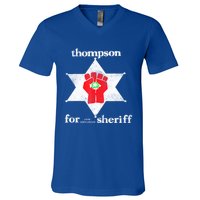 Vintage Thompsons For Sheriff Retro 1970 Distressed Tee V-Neck T-Shirt