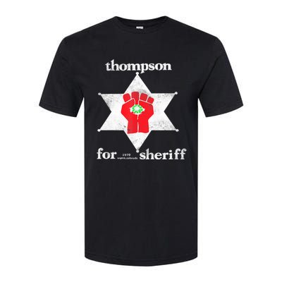 Vintage Thompsons For Sheriff Retro 1970 Distressed Tee Softstyle CVC T-Shirt