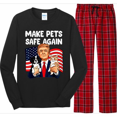 Vote Trump Funny Save Our Pets Trump Make Pets Safe Again Gift Long Sleeve Pajama Set