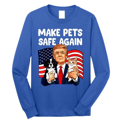 Vote Trump Funny Save Our Pets Trump Make Pets Safe Again Gift Long Sleeve Shirt