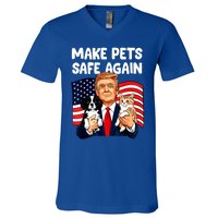 Vote Trump Funny Save Our Pets Trump Make Pets Safe Again Gift V-Neck T-Shirt