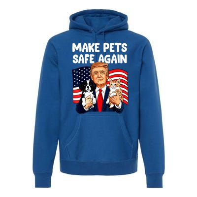 Vote Trump Funny Save Our Pets Trump Make Pets Safe Again Gift Premium Hoodie