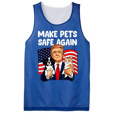 Vote Trump Funny Save Our Pets Trump Make Pets Safe Again Gift Mesh Reversible Basketball Jersey Tank