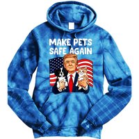 Vote Trump Funny Save Our Pets Trump Make Pets Safe Again Gift Tie Dye Hoodie