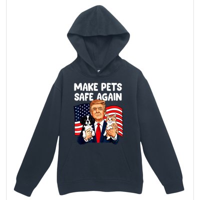 Vote Trump Funny Save Our Pets Trump Make Pets Safe Again Gift Urban Pullover Hoodie