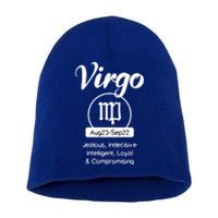 Virgo Traits Funny Zodiac Design Gift For Virgo Cool Gift Short Acrylic Beanie