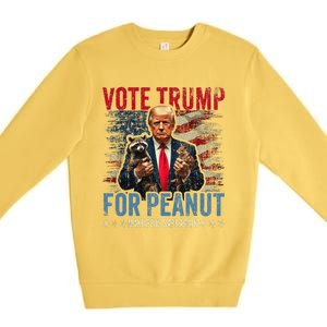 Vote Trump For Peanut The Squirrel Premium Crewneck Sweatshirt