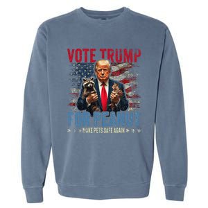 Vote Trump For Peanut The Squirrel Garment-Dyed Sweatshirt