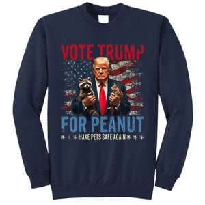 Vote Trump For Peanut The Squirrel Tall Sweatshirt