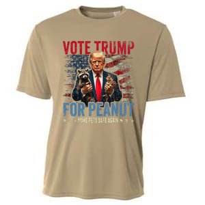 Vote Trump For Peanut The Squirrel Cooling Performance Crew T-Shirt