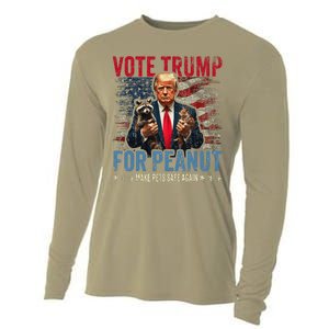 Vote Trump For Peanut The Squirrel Cooling Performance Long Sleeve Crew