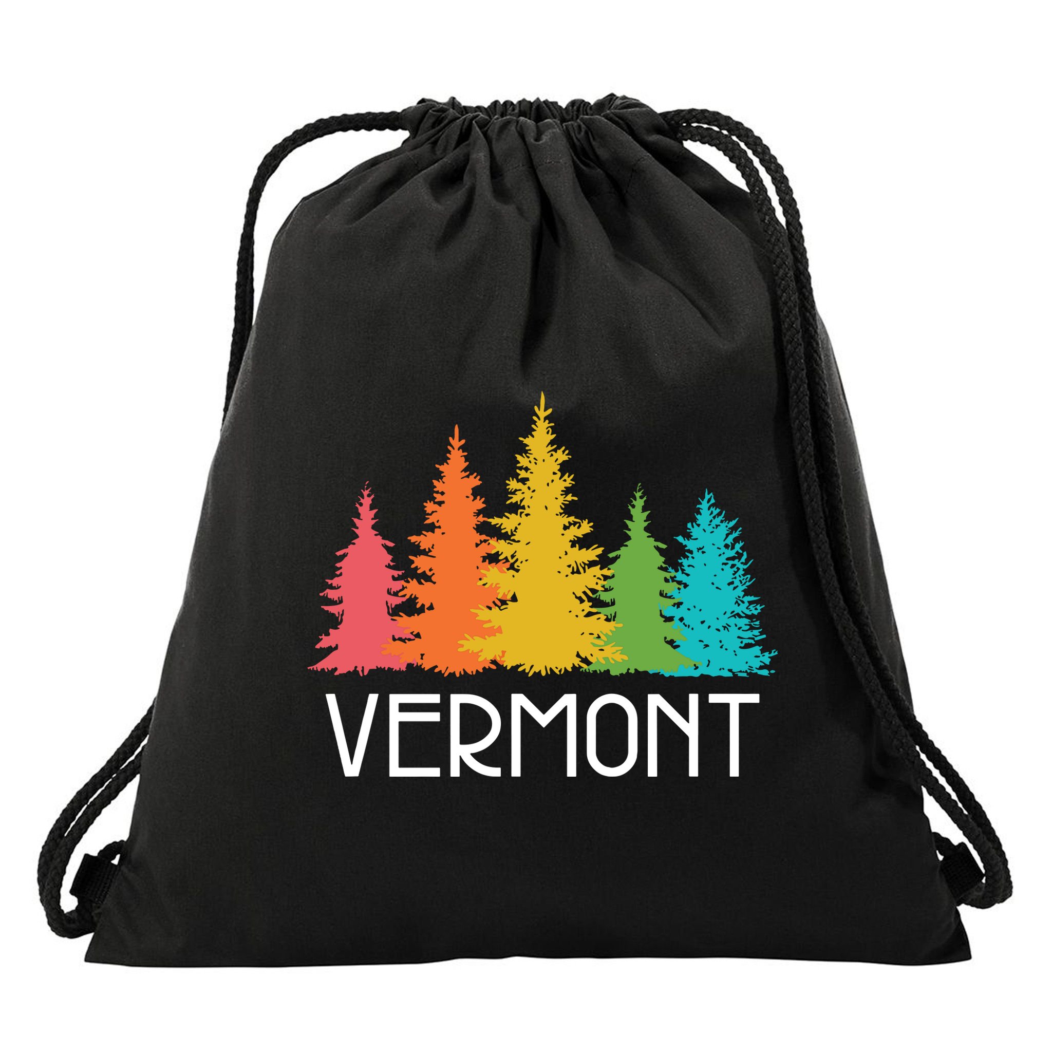 Vermont T Funny Drawstring Bag