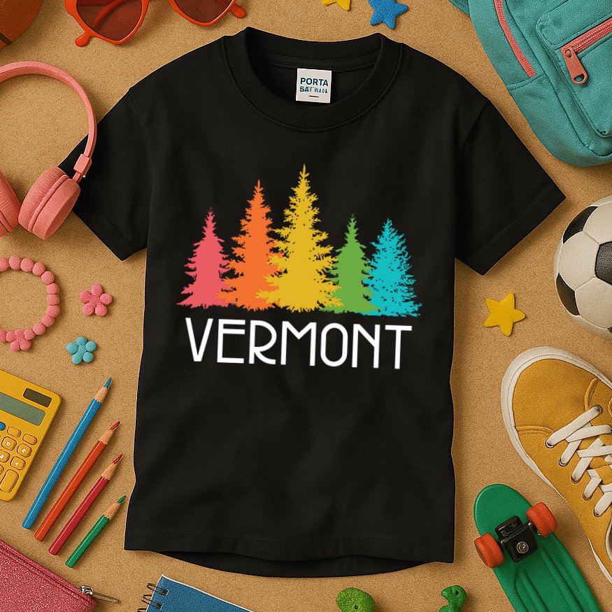 Vermont T Funny Kids T-Shirt