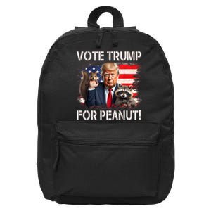 Vote Trump For Peanut The Squirrel 16 in Basic Backpack