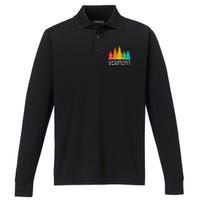 Vermont T Funny Performance Long Sleeve Polo