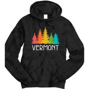 Vermont T Funny Tie Dye Hoodie