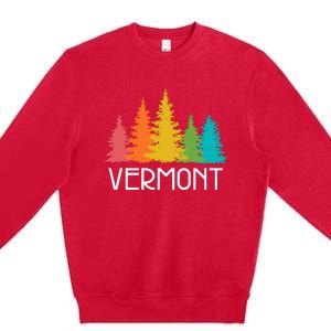 Vermont T Funny Premium Crewneck Sweatshirt