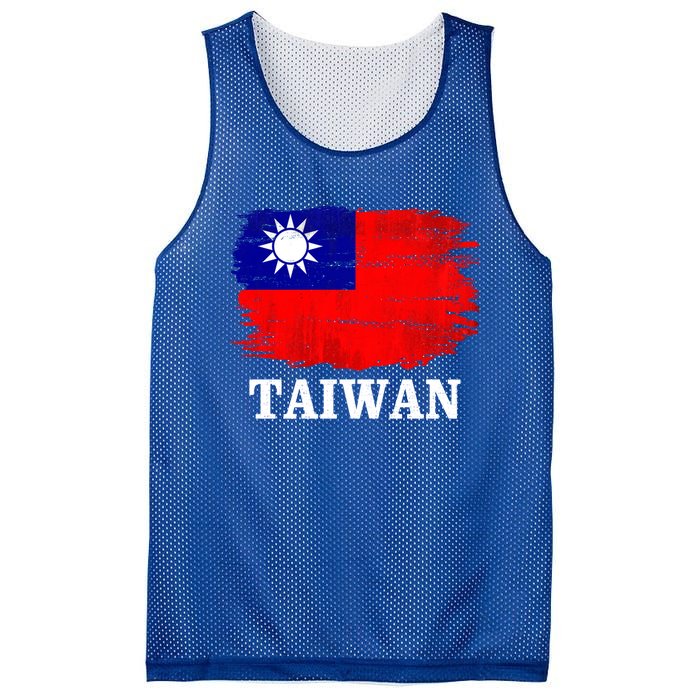 Vintage Taiwan Flag For Taiwanese Gift Cute Gift Mesh Reversible Basketball Jersey Tank