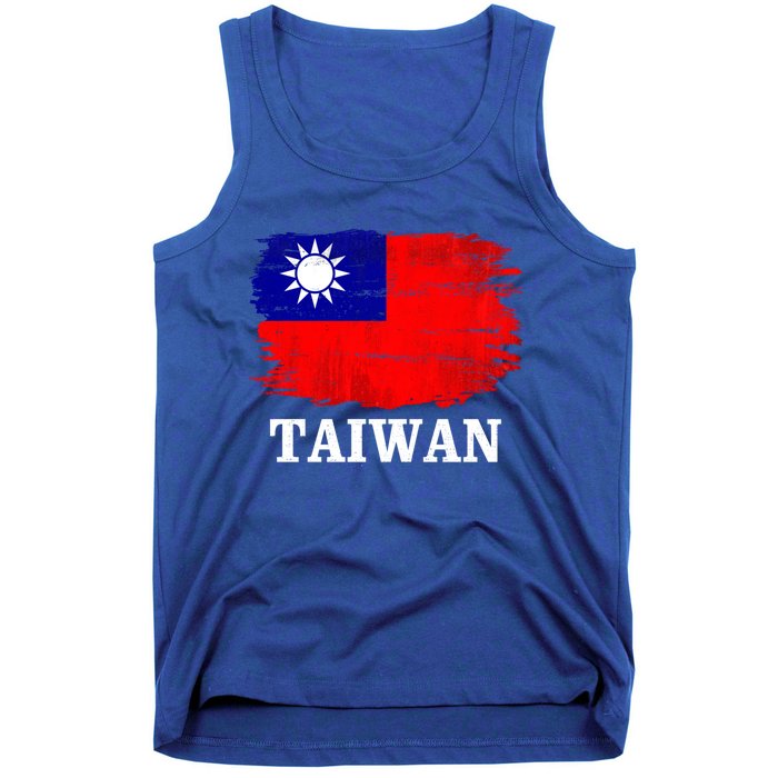 Vintage Taiwan Flag For Taiwanese Gift Cute Gift Tank Top