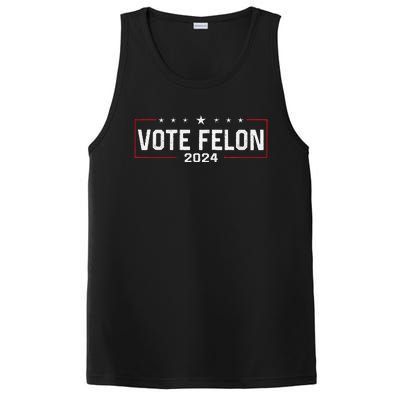 Vote Trump Felon 2024 Bold Political Humor PosiCharge Competitor Tank