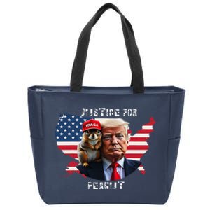 Vote Trump For Peanut The Squirrel Zip Tote Bag