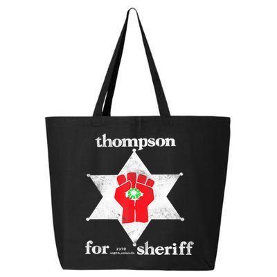 Vintage Thompsons For Sheriff Retro 1970 Distressed Tee 25L Jumbo Tote