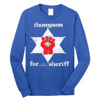 Vintage Thompsons For Sheriff Retro 1970 Distressed Tee Long Sleeve Shirt