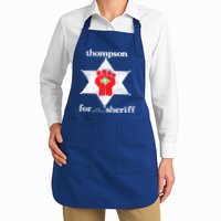 Vintage Thompsons For Sheriff Retro 1970 Distressed Tee Apron