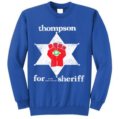 Vintage Thompsons For Sheriff Retro 1970 Distressed Tee Sweatshirt