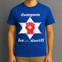 Vintage Thompsons For Sheriff Retro 1970 Distressed Tee T-Shirt
