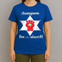 Vintage Thompsons For Sheriff Retro 1970 Distressed Tee T-Shirt
